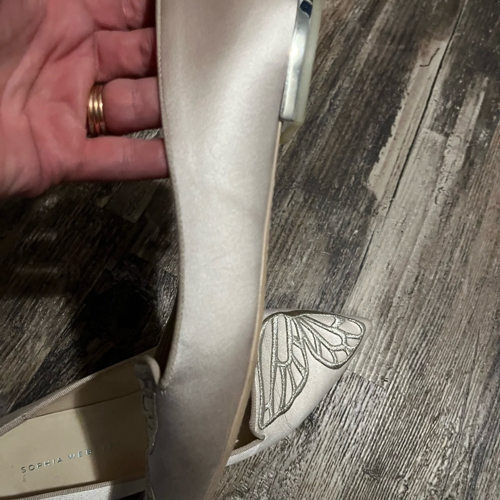 Sophia Webster Satin Bibi Flats - Picture 5 of 6